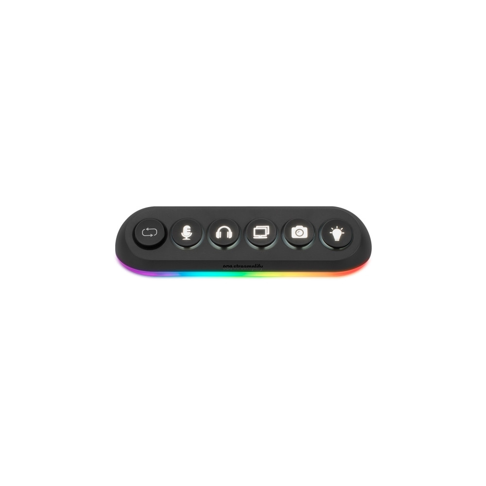 Produktbild för Streamplify HUB DECK 5, USB 2.0, USB 3.0, Svart, 24 W, 1,8 m...