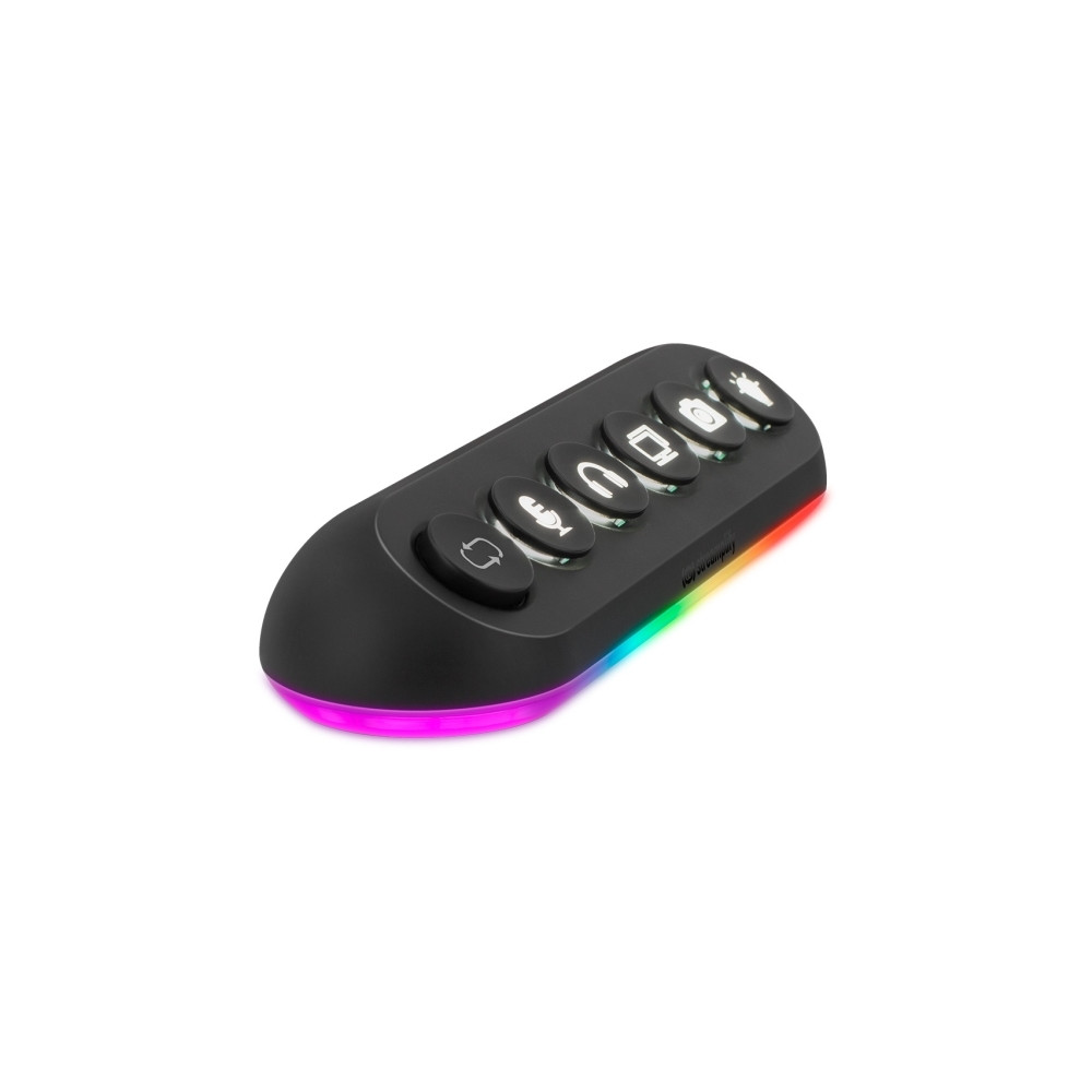 Produktbild för Streamplify HUB DECK 5, USB 2.0, USB 3.0, Svart, 24 W, 1,8 m...