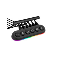Produktbild för Streamplify HUB DECK 5, USB 2.0, USB 3.0, Svart, 24 W, 1,8 m...