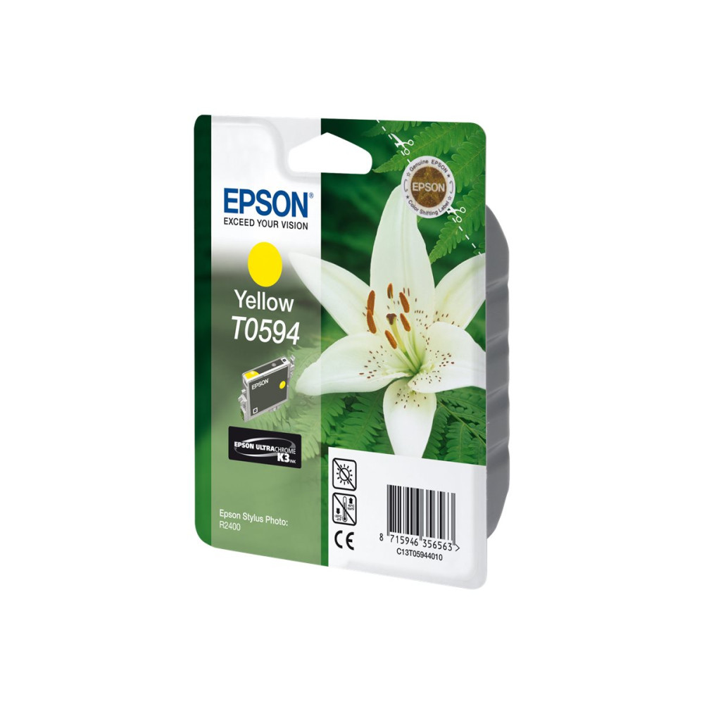 Produktbild för Epson T0594 - gul - original - bläckpatron