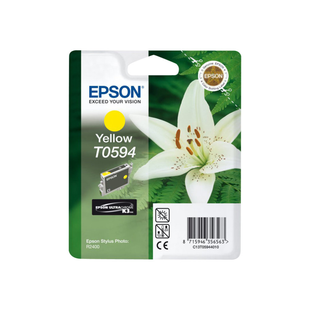Produktbild för Epson T0594 - gul - original - bläckpatron