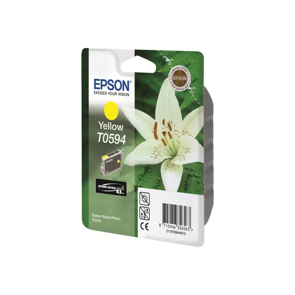 Produktbild för Epson T0594 - gul - original - bläckpatron