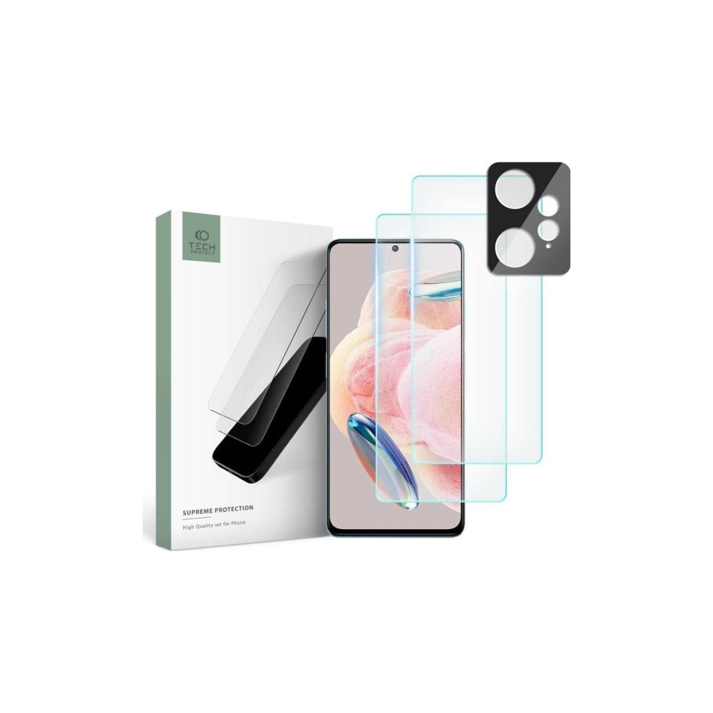 Produktbild för Tech-Protect Härdat glas + för kameralinser Tech-Protect Sup...