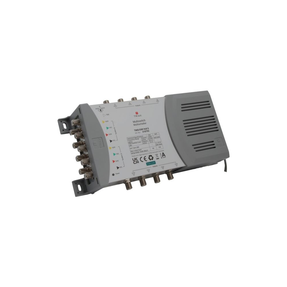 Produktbild för Triax TMS/CKR 9x8 S, 5 ingångar, 8 utgångar, 5