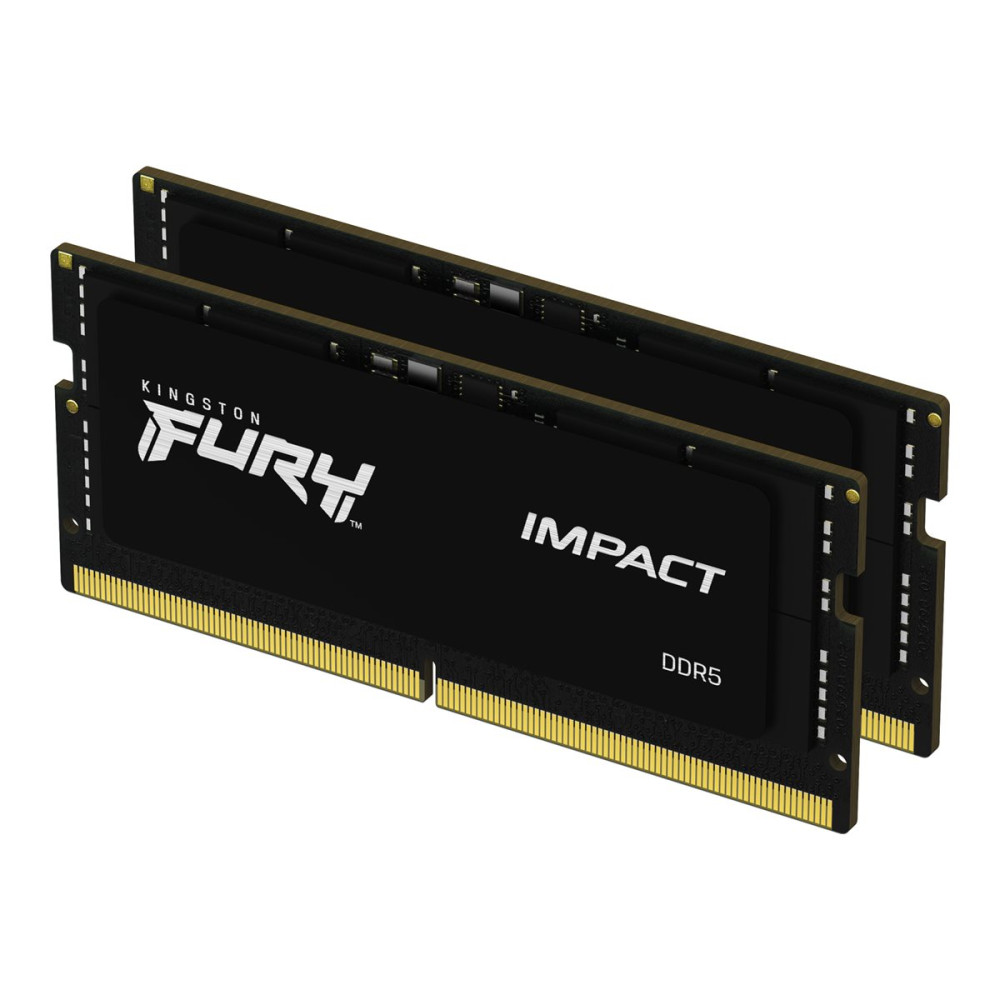 Produktbild för Kingston FURY Impact - DDR5 - sats - 32 GB: 2 x 16 GB - SO DIMM 262-pin / PC5-51200