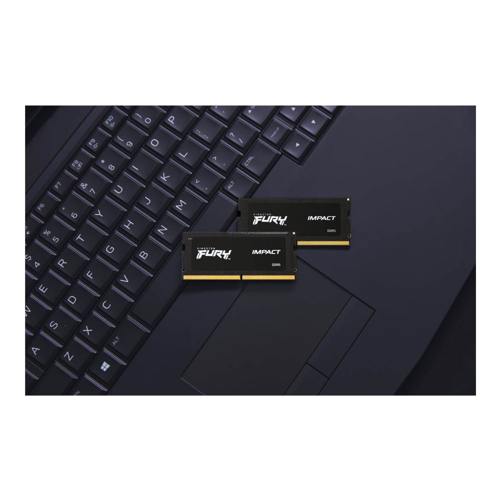 Produktbild för Kingston FURY Impact - DDR5 - sats - 32 GB: 2 x 16 GB - SO DIMM 262-pin / PC5-51200