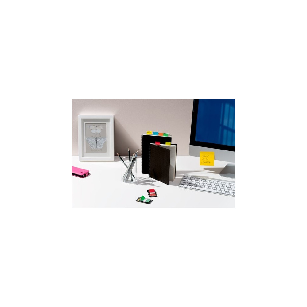 Produktbild för Post-it Index 680-R2EU - indexflaggor - 25.4 x 43.2 mm - 100 ark
