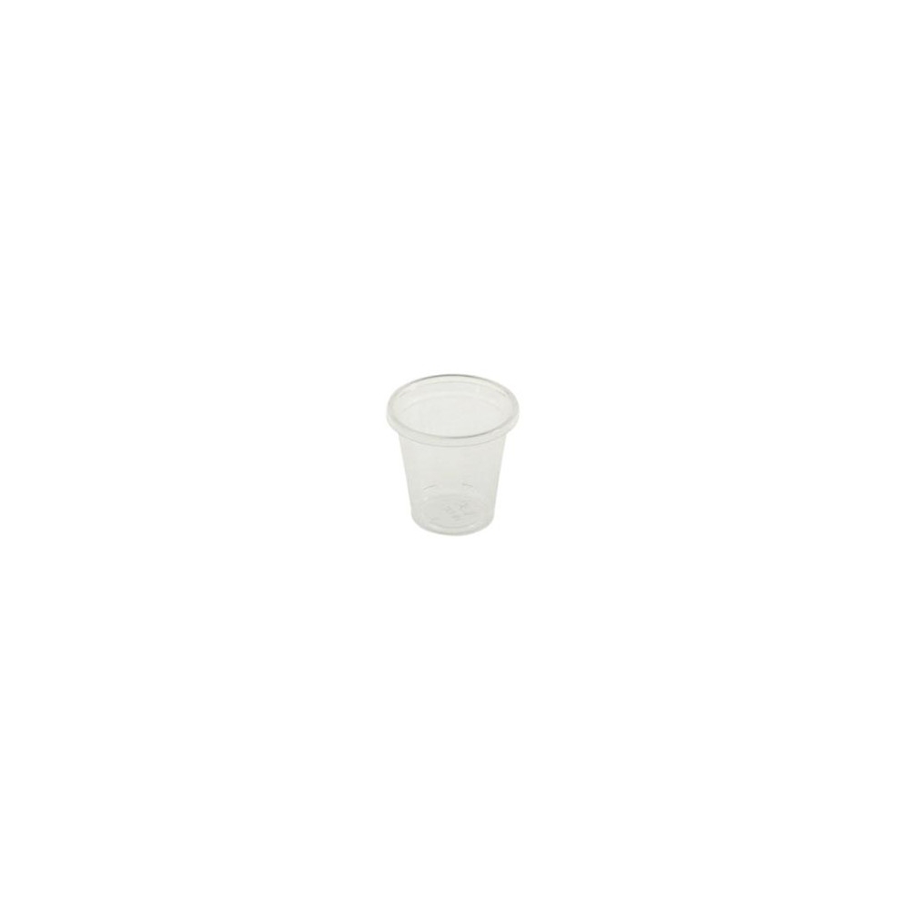 Produktbild för Plastglas 3 cl snapsglas Ø45xH45mm Biologiskt nedbrytbart PL...