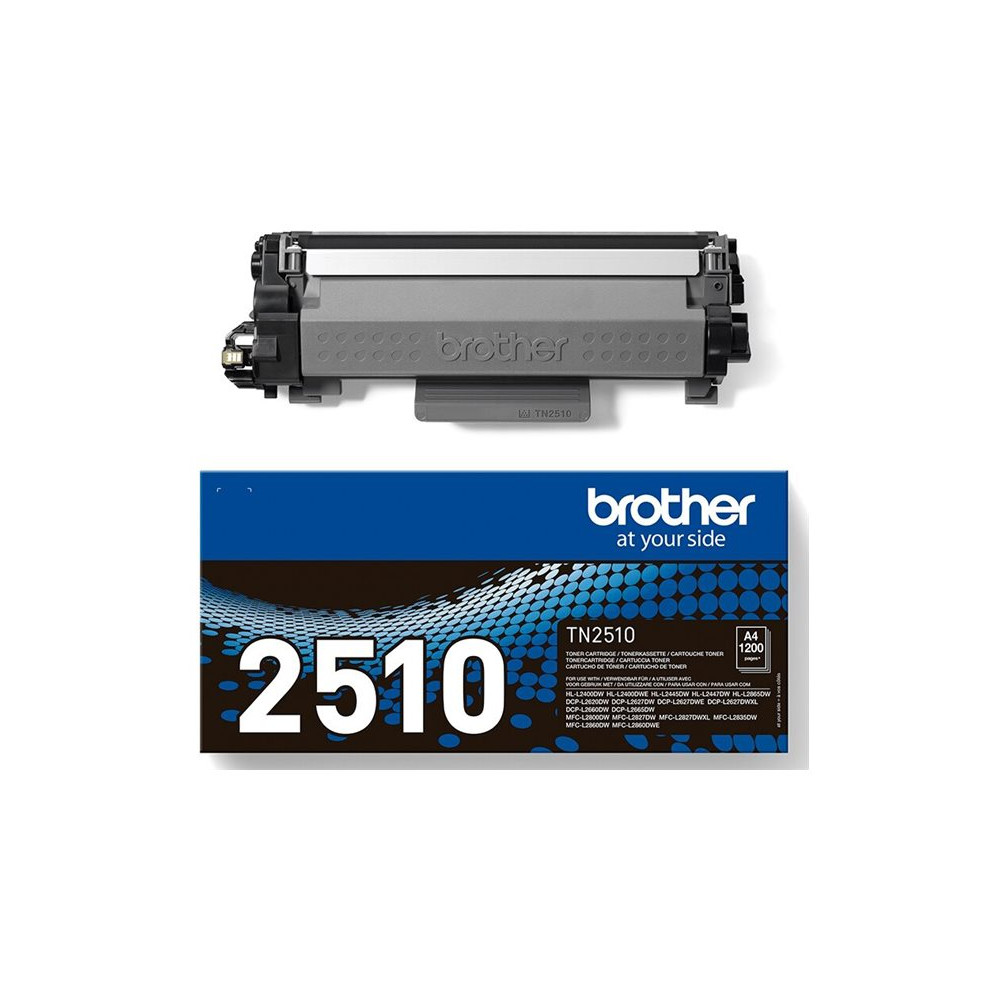 Produktbild för Brother TN-2510 - hög kapacitet - svart - original - tonerkassett