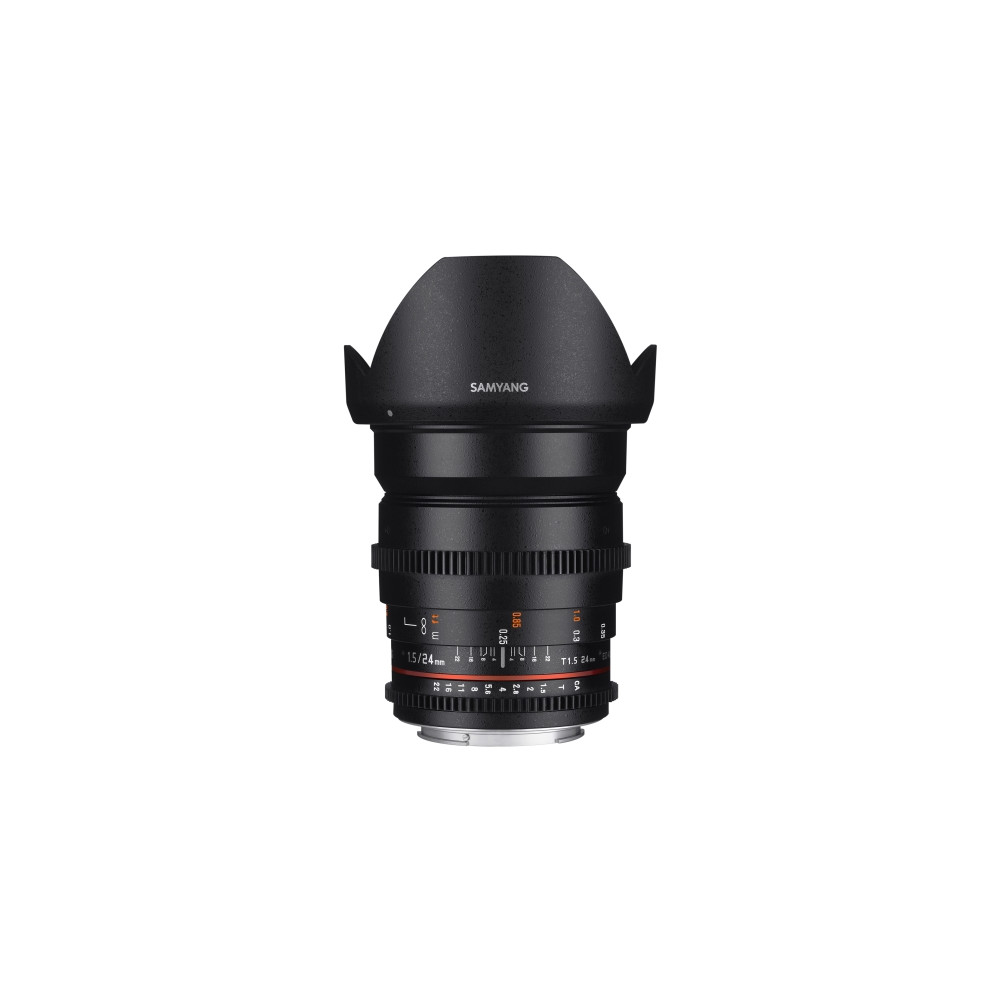 Produktbild för Samyang 24mm T1.5 VDSLR ED AS AS IF UMC II, vidvinkelobjekti...