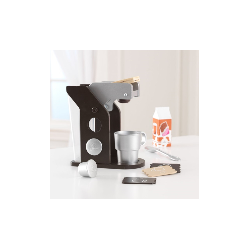 Produktbild för KidKraft Espresso Coffee Set, Flicka, Svart, Silver, Vit, 70...