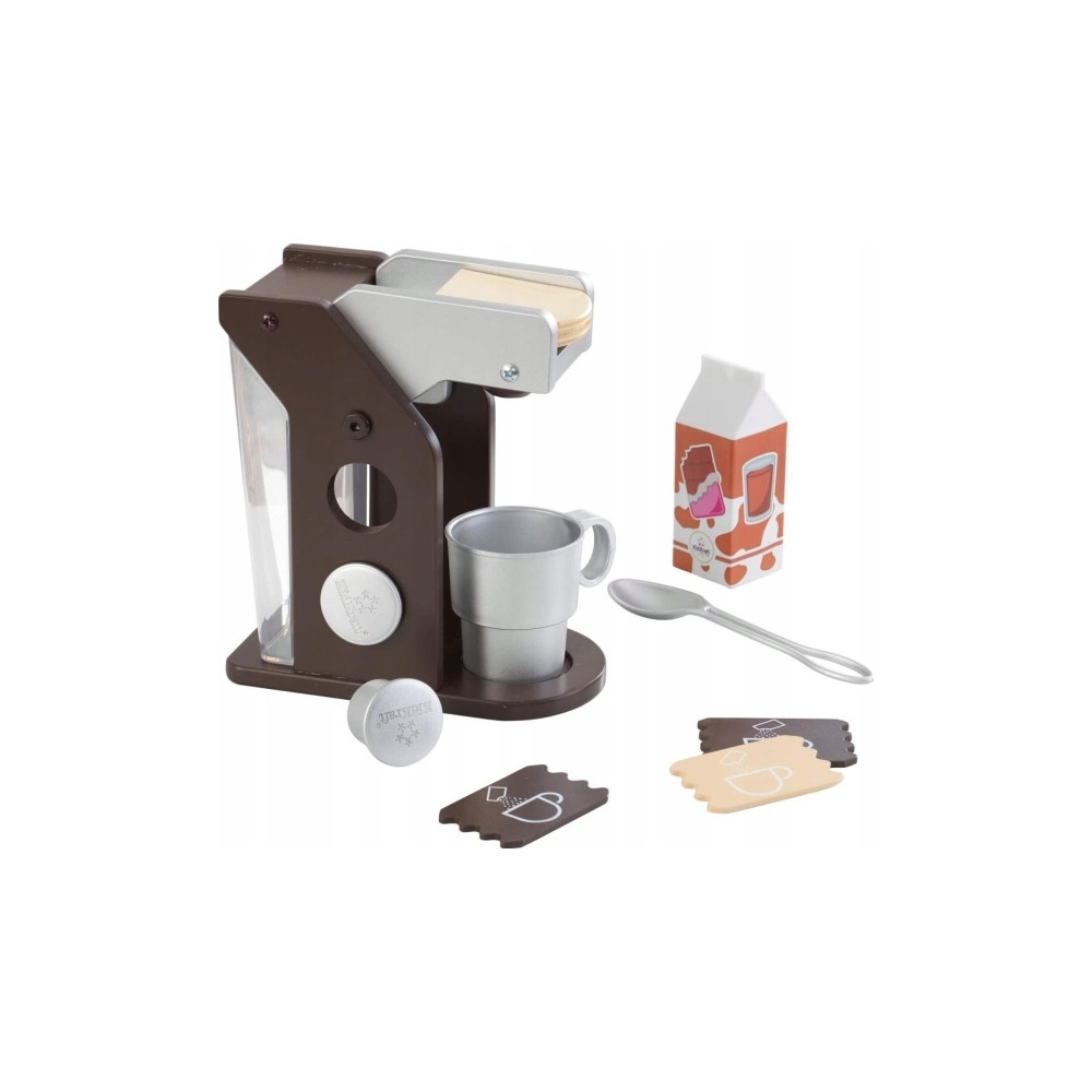 Produktbild för KidKraft Espresso Coffee Set, Flicka, Svart, Silver, Vit, 70...