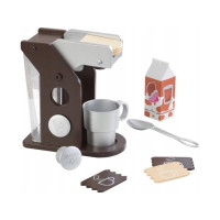 Produktbild för KidKraft Espresso Coffee Set, Flicka, Svart, Silver, Vit, 70...
