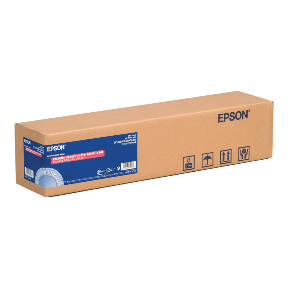 Produktbild för Epson Premium - fotopapper - blank - 1 rulle (rullar) - Rulle (61 cm x 30,5 m) - 260 g/m²
