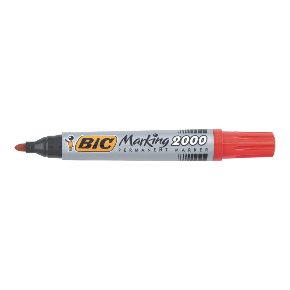 Produktbild för BIC Marking 2000 - markering - röd (paket om 12)