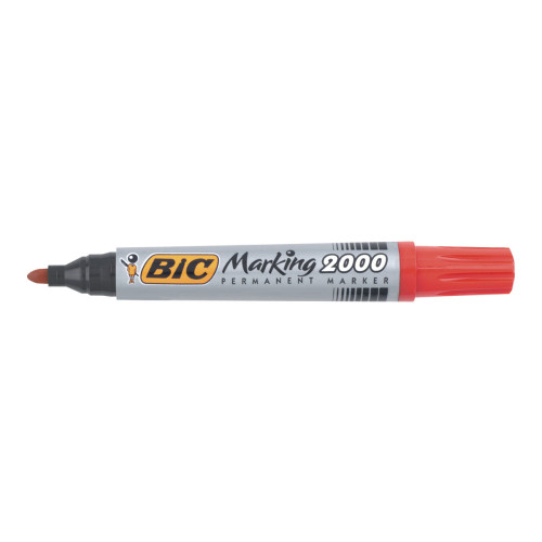 BIC BIC Marking 2000 - markering - röd (paket om 12)