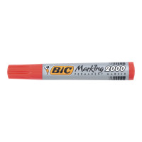 Produktbild för BIC Marking 2000 - markering - röd (paket om 12)