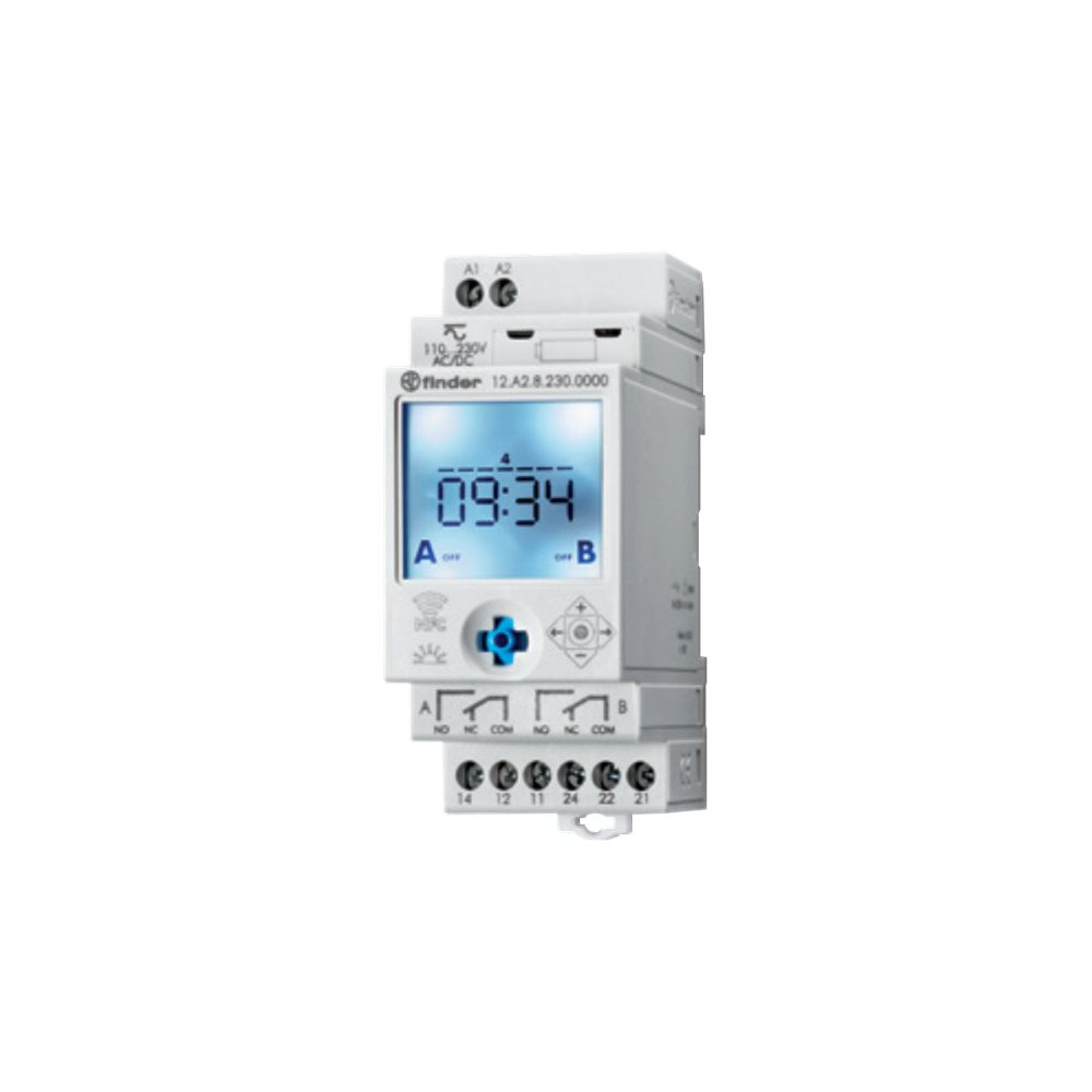 Produktbild för Finder 12 Series 12.A2 - tidur - NFC