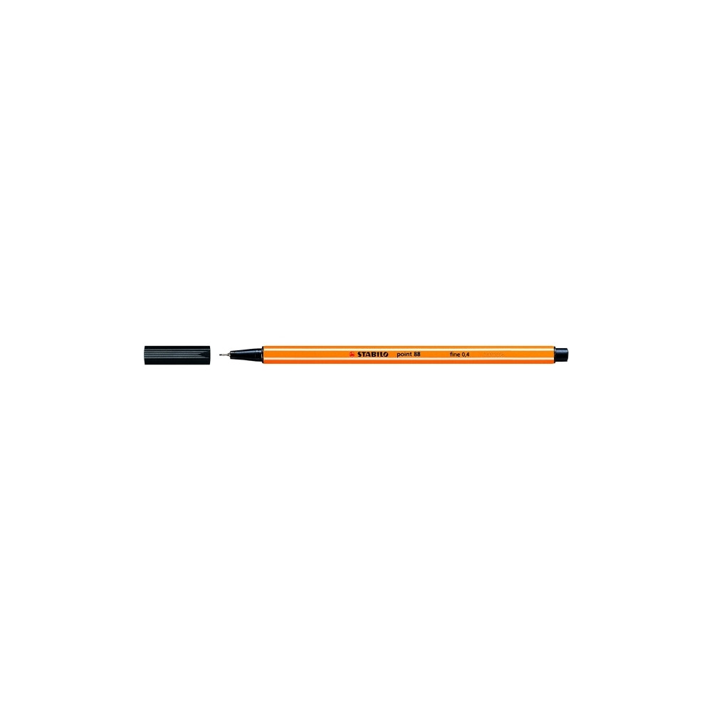 Produktbild för Fineliner Stabilo Point 88 sort 0,4 mm