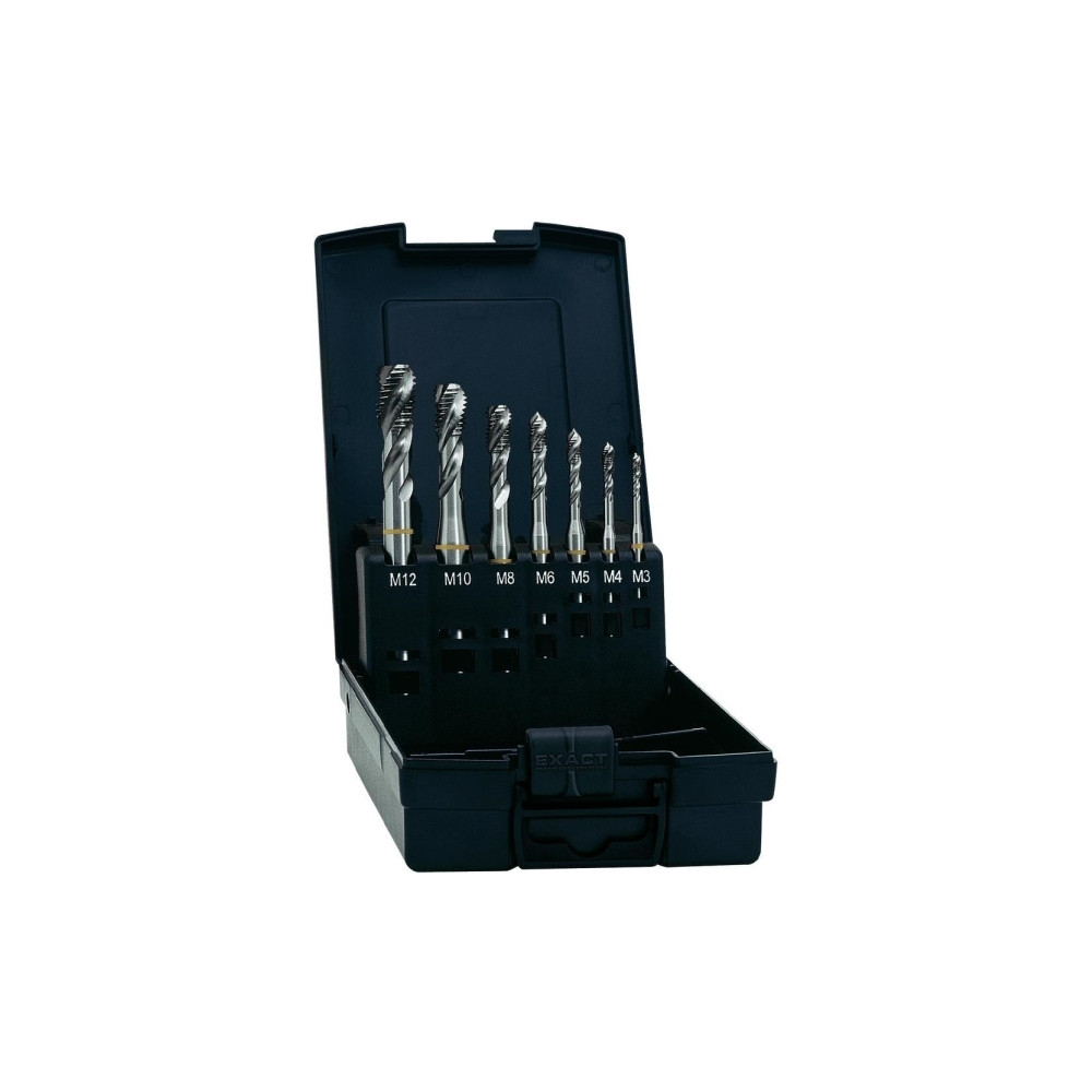 Produktbild för Exact 05112 maskintappborrsats 7 delar metrisk M1, M4, M5, M...