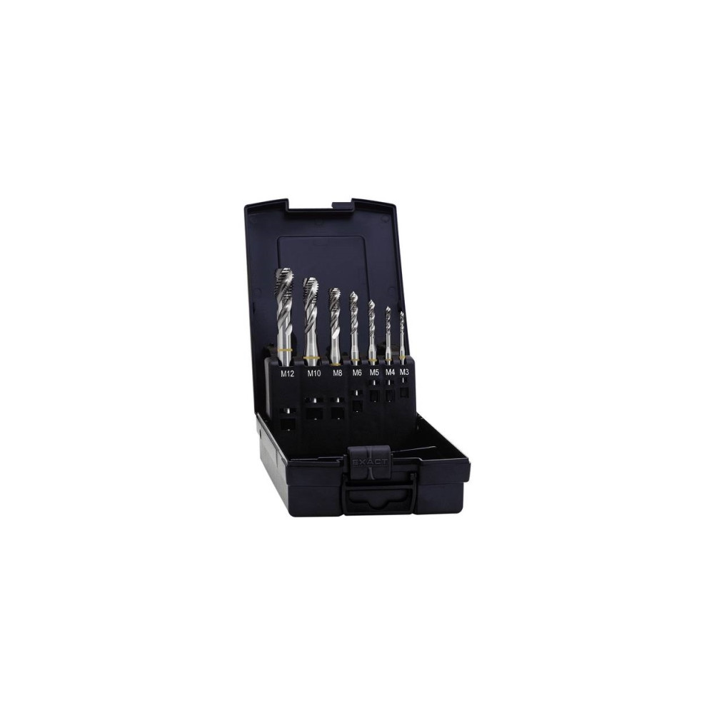 Produktbild för Exact 05112 maskintappborrsats 7 delar metrisk M1, M4, M5, M...