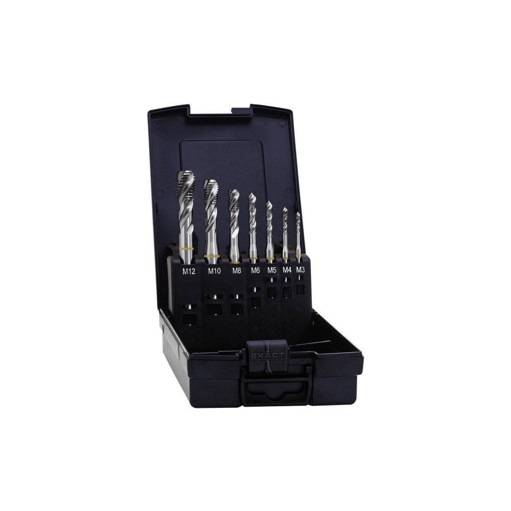 Produktbild för Exact 05112 maskintappborrsats 7 delar metrisk M1, M4, M5, M...