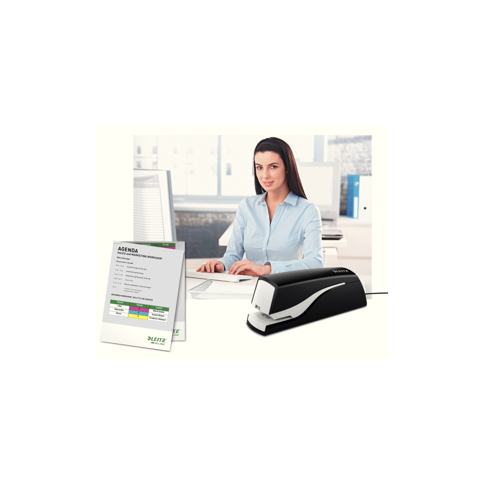 Produktbild för Leitz NeXXt Elhäftare 5532 10 ark, 10 ark, Standardnitar, 1...