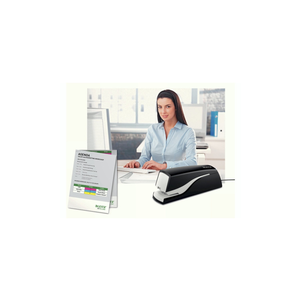 Produktbild för Leitz NeXXt Elhäftare 5532 10 ark, 10 ark, Standardnitar, 1...