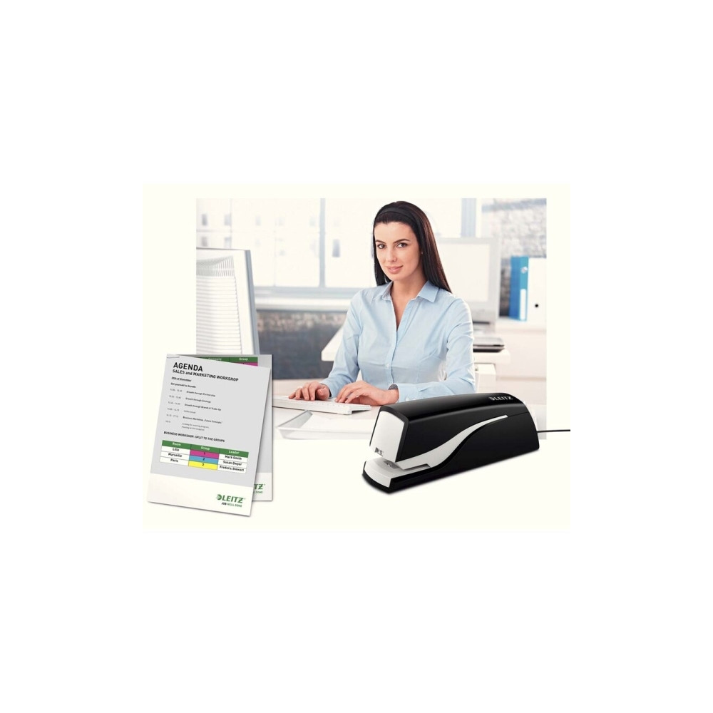Produktbild för Leitz NeXXt Elhäftare 5532 10 ark, 10 ark, Standardnitar, 1...