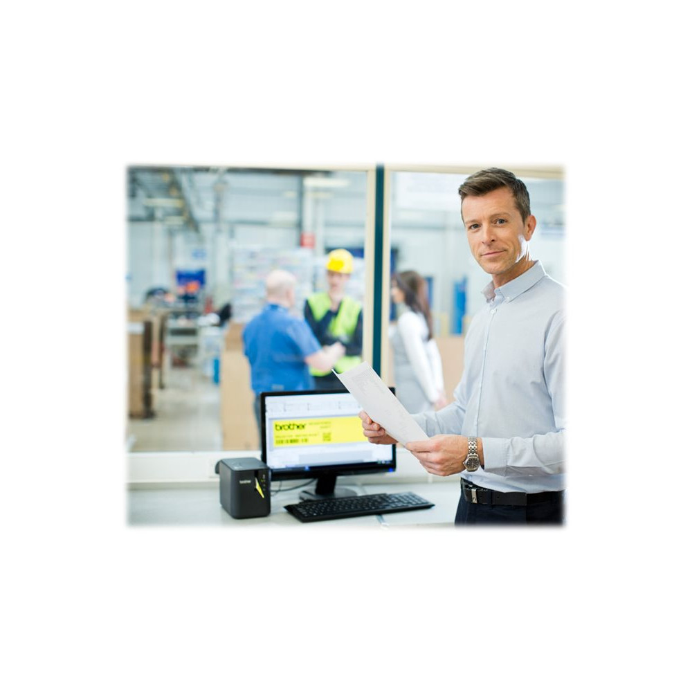 Produktbild för Brother P-Touch PT-P950NW - etikettskrivare - svartvit - termisk överföring