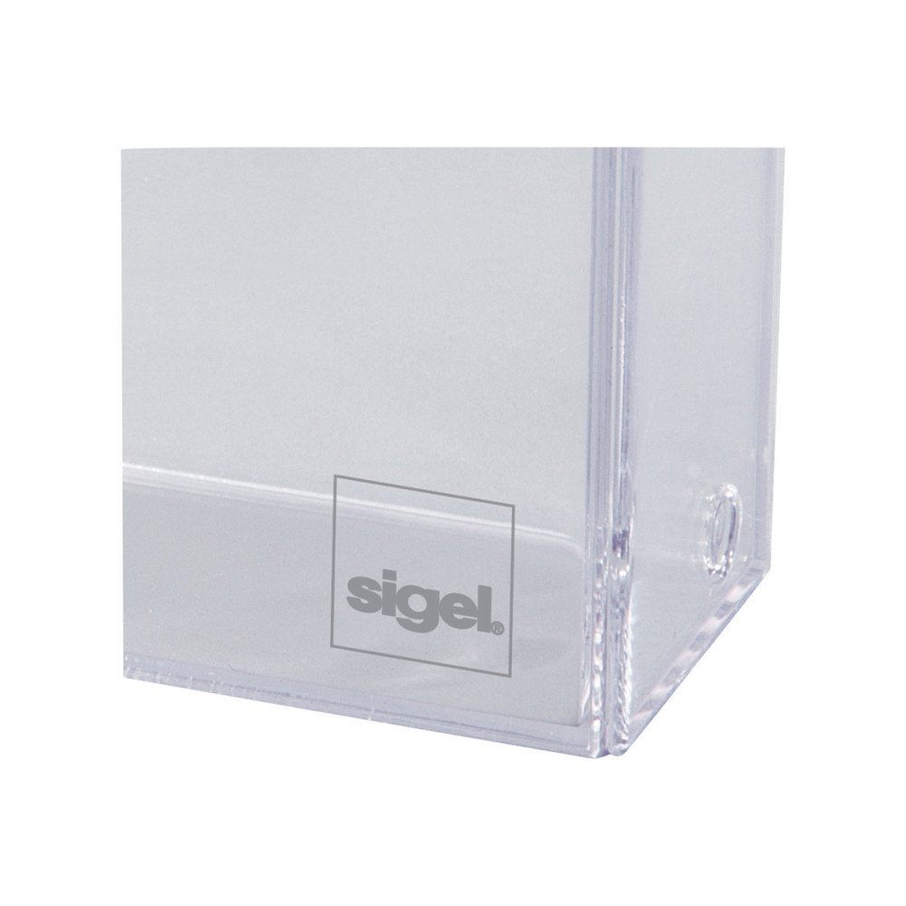 Produktbild för Sigel - kortfil - för 86 x 56 mm - kapacitet: 100 kort - klar