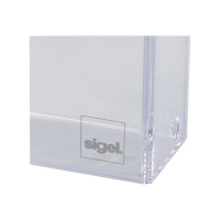 Produktbild för Sigel - kortfil - för 86 x 56 mm - kapacitet: 100 kort - klar