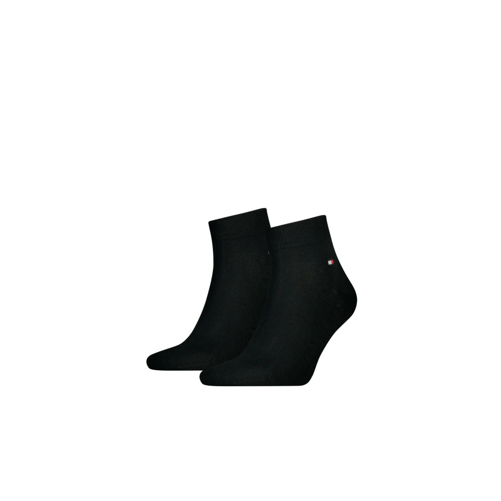 Produktbild för Tommy Hilfiger Quarter, Crew-sockar, Svart, Vuxen, Hankoppli...