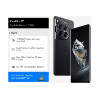 Produktbild för OnePlus 12 - silkessvart - 5G pekskärmsmobil - 256 GB - GSM