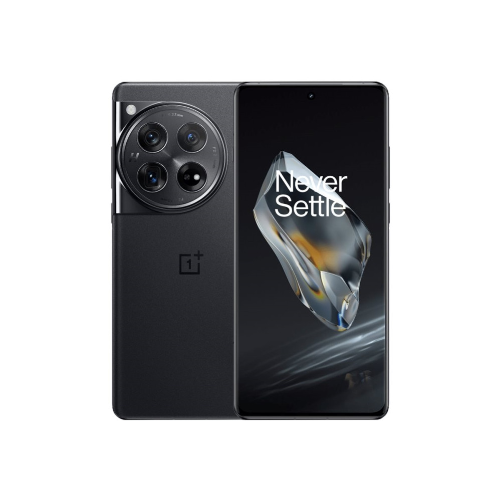 Produktbild för OnePlus 12 - silkessvart - 5G pekskärmsmobil - 256 GB - GSM
