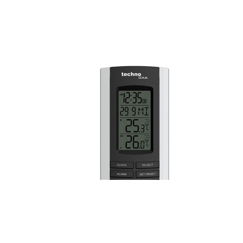 Produktbild för Technoline WS 9180, Svart, Vit, Inomhustermometer, Utomhuste...