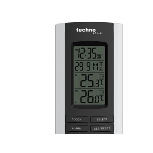 Technoline Technoline WS 9180, Svart, Vit, Inomhustermometer, Utomhuste...