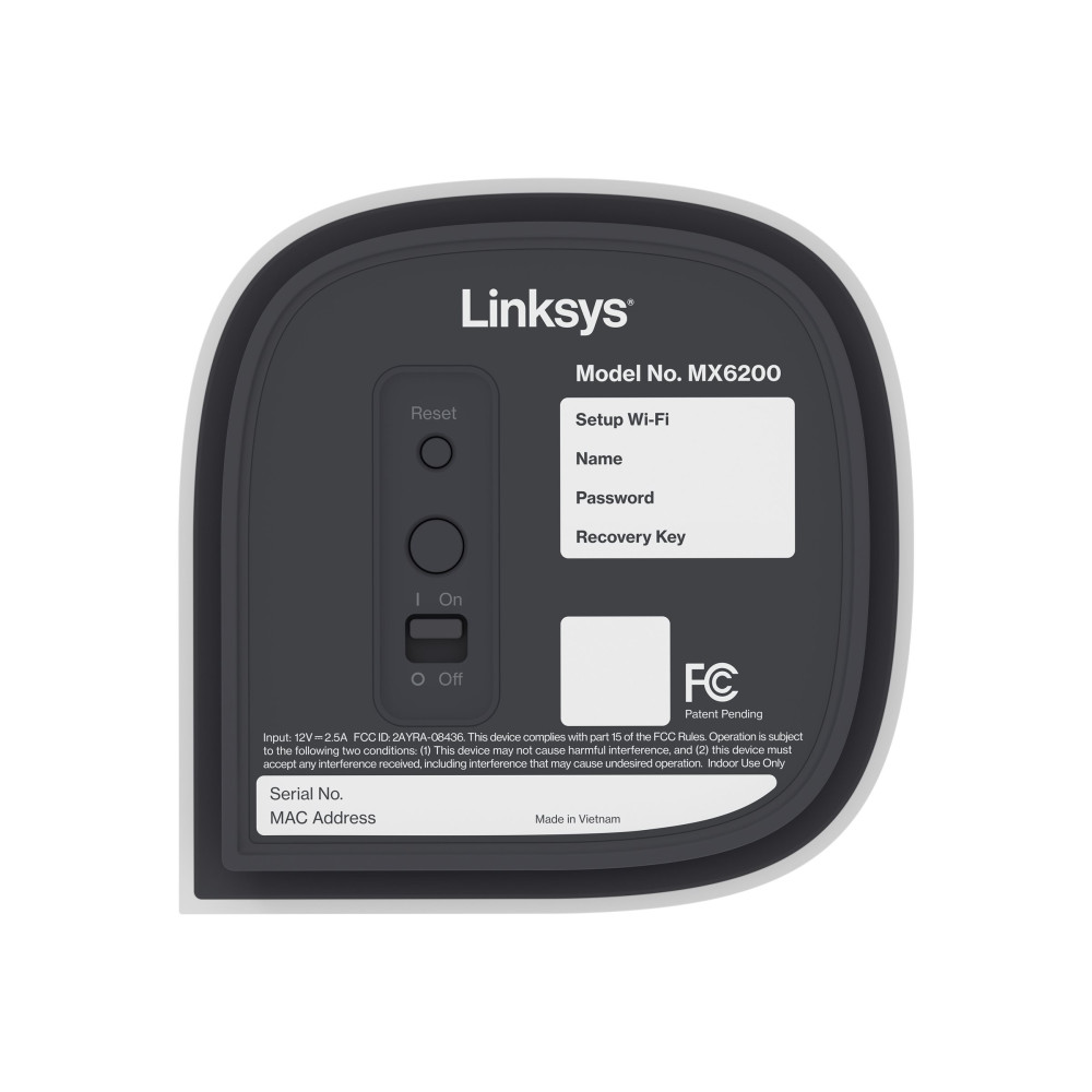 Produktbild för LINKSYS VELOP MICRO-ROUTER WRLS MICRO-MESH 6 BUNDLELINKSYS V...