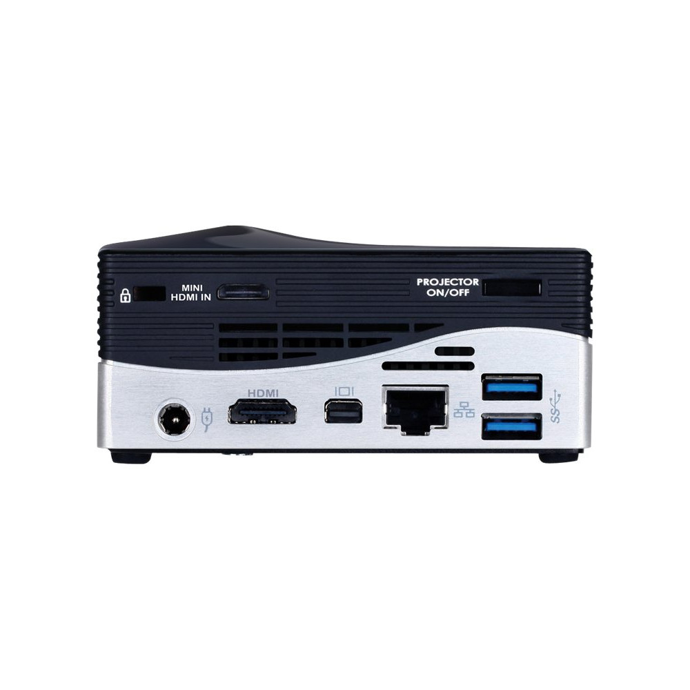 Produktbild för Gigabyte BRIX Projector GB-BXPi3-4010 (rev. 1.0) - Ultra Compact PC Kit Core i3 4010U 1.7 GHz - 0 GB - ingen HDD