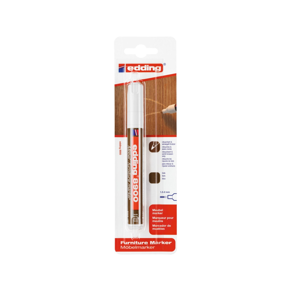 Produktbild för Edding 8900, Brun, Rund spets, Plast, Trä/laminat, 1,5 mm, 2...