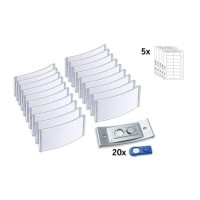 Produktbild för Navneskilt Badgepoint® 80x34 mm, Polar® Classic 35 Medarbejd...