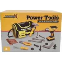 Produktbild för POWER X, Verktygsväska med Handyman-verktyg och borr 21 dela...