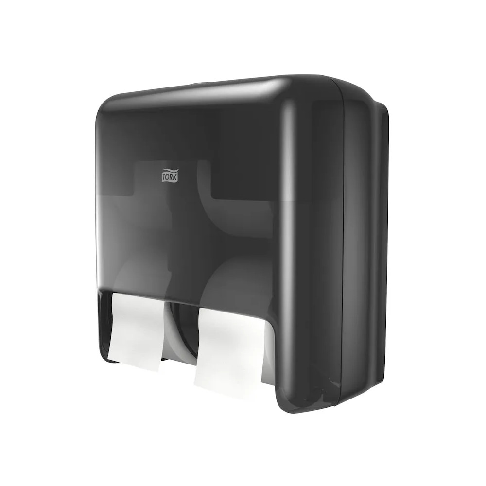 Produktbild för Dispenser Tork OptiServe® T7 sort, till 4 rullar toalettpapp...