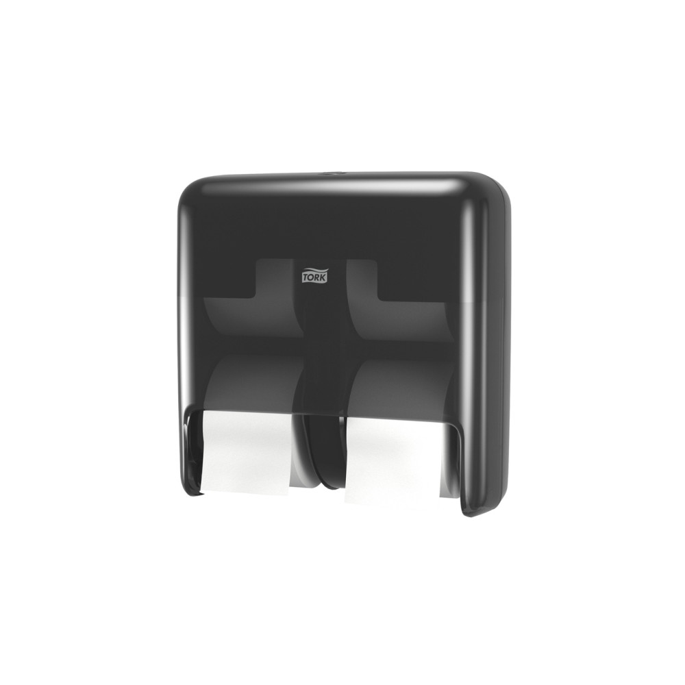 Produktbild för Dispenser Tork OptiServe® T7 sort, till 4 rullar toalettpapp...