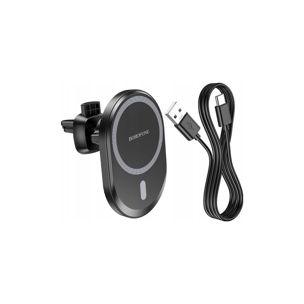 Produktbild för Bil­laddare Borofone Ladetajs-turetajs auto BH201 MagSafe 15...