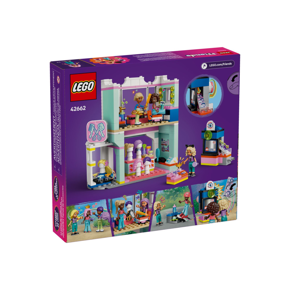 Produktbild för LEGO Friends 42662 - Hårsalong och tillbehörsbutik - byggsats