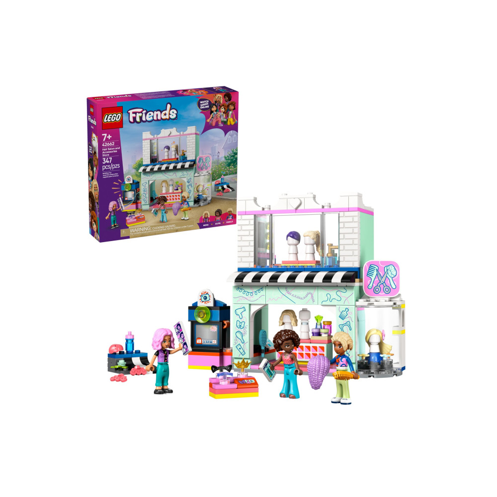 Produktbild för LEGO Friends 42662 - Hårsalong och tillbehörsbutik - byggsats