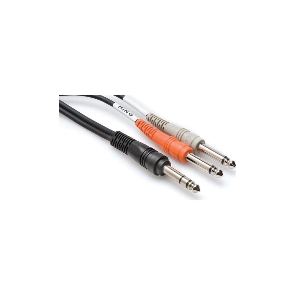 Produktbild för Hosa Technology TRS/2 x TS, hankontakt, 2 x 6,35 mm TS, hank...