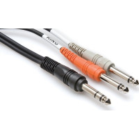 Produktbild för Hosa Technology TRS/2 x TS, hankontakt, 2 x 6,35 mm TS, hank...