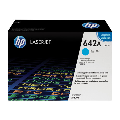 HP HP 642A - cyan - original - LaserJet - tonerkassett (CB401A)